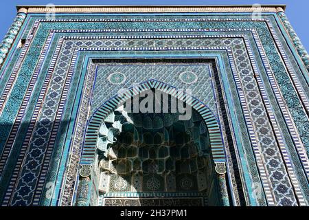 Kutlug Oko Mausoleum, Shah-i Zinda (Shohizinda) Gedenkkomplex, 11.-15. Jahrhundert, Nekropole, Samarkand, Usbekistan, Zentralasien Stockfoto