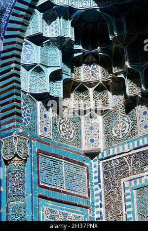 Kutlug Oko Mausoleum, Shah-i Zinda (Shohizinda) Gedenkkomplex, 11.-15. Jahrhundert, Nekropole, Samarkand, Usbekistan, Zentralasien Stockfoto