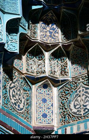 Kutlug Oko Mausoleum, Shah-i Zinda (Shohizinda) Gedenkkomplex, 11.-15. Jahrhundert, Nekropole, Samarkand, Usbekistan, Zentralasien Stockfoto