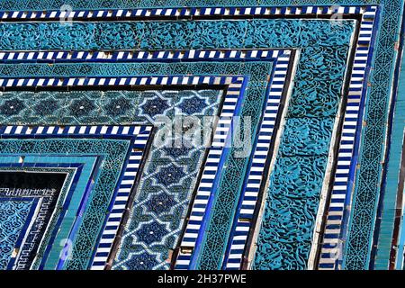 Kutlug Oko Mausoleum, Shah-i Zinda (Shohizinda) Gedenkkomplex, 11.-15. Jahrhundert, Nekropole, Samarkand, Usbekistan, Zentralasien Stockfoto
