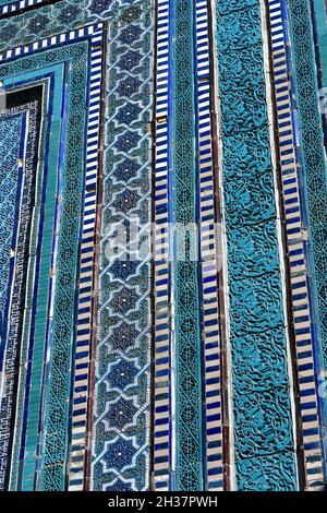 Kutlug Oko Mausoleum, Shah-i Zinda (Shohizinda) Gedenkkomplex, 11.-15. Jahrhundert, Nekropole, Samarkand, Usbekistan, Zentralasien Stockfoto