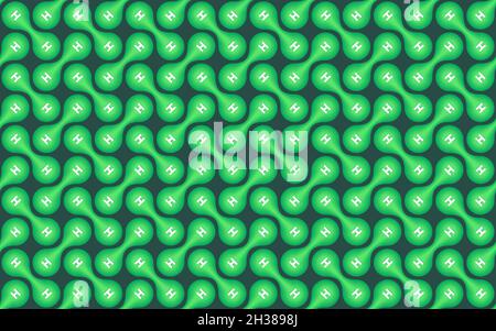 Nahtloses Muster des H2-Moleküls. Konzept der grünen Wasserstoffenergie. Stock Vektor