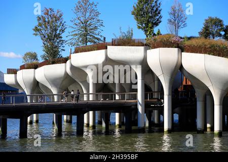 Little Island am Pier 55.Manhattan.New York City.USA Stockfoto