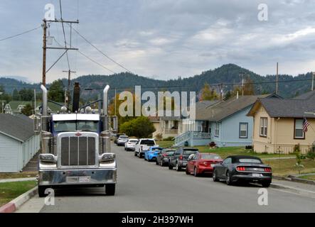 nordkalifornien historische scotia Firma Holzstadt in Humbolt County usa Stockfoto