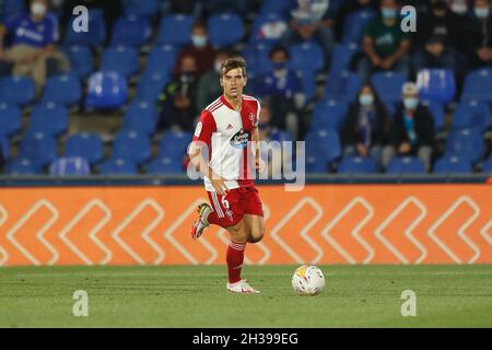 Getafe, Spanien. Oktober 2021. Denis Suarez (Celta) Fußball: Spanisches Spiel „La Liga Santander“ zwischen Getafe CF 0-3 RC Celta de Vigo im Coliseum Alfonso Perez in Getafe, Spanien. Quelle: Mutsu Kawamori/AFLO/Alamy Live News Stockfoto