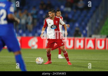 Getafe, Spanien. Oktober 2021. Nolito (Celta) Fußball/Fußball: Spanisches 'La Liga Santander'-Spiel zwischen Getafe CF 0-3 RC Celta de Vigo im Coliseum Alfonso Perez in Getafe, Spanien. Quelle: Mutsu Kawamori/AFLO/Alamy Live News Stockfoto