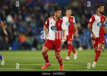 Getafe, Spanien. Oktober 2021. Nolito (Celta) Fußball/Fußball: Spanisches 'La Liga Santander'-Spiel zwischen Getafe CF 0-3 RC Celta de Vigo im Coliseum Alfonso Perez in Getafe, Spanien. Quelle: Mutsu Kawamori/AFLO/Alamy Live News Stockfoto