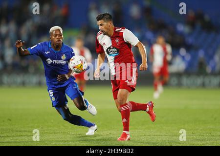 Getafe, Spanien. Oktober 2021. Nolito (Celta) Fußball/Fußball: Spanisches 'La Liga Santander'-Spiel zwischen Getafe CF 0-3 RC Celta de Vigo im Coliseum Alfonso Perez in Getafe, Spanien. Quelle: Mutsu Kawamori/AFLO/Alamy Live News Stockfoto