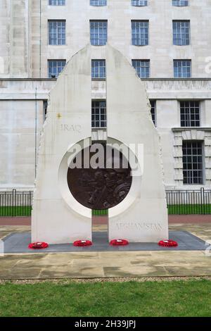 Irak Afghanistan Kriegsdenkmal in Whitehall Gardens am Nordufer der Themse in London Stockfoto