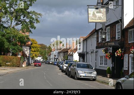 Das White Hart Inn in der südlichen Oxfordshire-Stadt Dorchester an der Themse Stockfoto