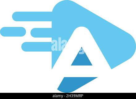 Logo abspielen Vektor-Symbolvorlage Stock Vektor