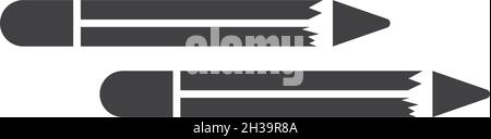 Bleistift Logo Symbol Vorlage Vektor Illustration Design Stock Vektor