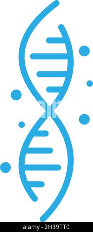 DNA-Logo-Vektor-Vorlage Stock Vektor