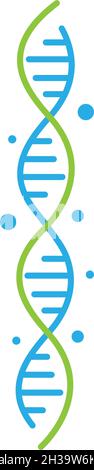 DNA-Logo-Vektor-Vorlage Stock Vektor