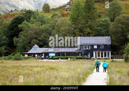 National Trust for Scotland, Glenfinnan Visitor Centre, Scottish Highlands, September 2018 Stockfoto