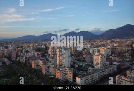 Titrana, albanische Hauptstadt ein Land auf dem Balkan, Europa Stockfoto