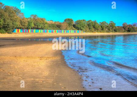 Strand von Llanbedrog Halbinsel Llyn Wales zwischen Pwllheli und Abersoch Stockfoto