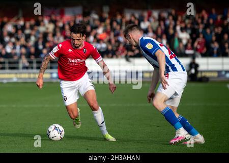 Salford City 2-0 Hartlepool United. Das Peninsula Stadium, Moor Lane, Salford. Stockfoto