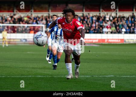 Salford City 2-0 Hartlepool United. Das Peninsula Stadium, Moor Lane, Salford. Stockfoto