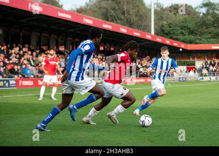 Salford City 2-0 Hartlepool United. Das Peninsula Stadium, Moor Lane, Salford. Stockfoto