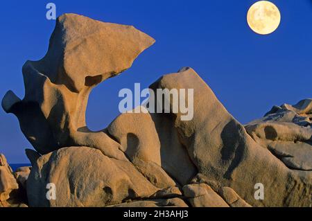 FRANKREICH. SÜDKORSIKA (2A) FELSEN VON CAMPOMORO Stockfoto