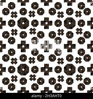 Eine nahtlose Illustration von ornamentalen Tapeten Stockfoto