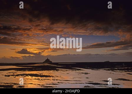 FRANKREICH. NORMANDIE. MANCHE (50) MOUNT SAINT-MICHEL Stockfoto