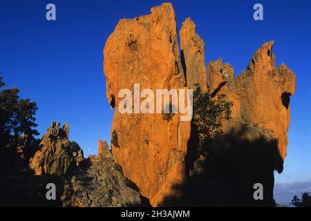 FRANKREICH. SÜDKORSIKA (2A) GOLF VON PORTO. KLIPPEN VON PIANA Stockfoto