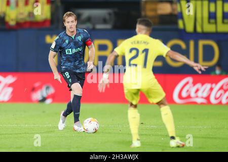 Valencia, Spanien, 26. Oktober 2021, Alex Fernandez von Cadiz während des spanischen Fußballspiels La Liga zwischen Villareal CF und Cadiz CF am 26. Oktober 2021 im Ceramica Stadium in Valencia, Spanien - Foto: Ivan Terron/DPPI/LiveMedia Stockfoto