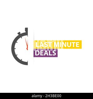 Last-Minute-Angebote Icon Stoppuhr-Timer Stock Vektor