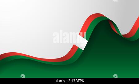 EPS10 Vector Patriotischer Hintergrund mit Madagaskar Flaggen Farben. Ein Element der Wirkung für die Verwendung, die Sie daraus machen möchten. Stock Vektor