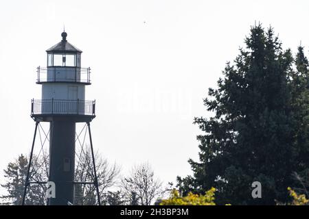 Duluth Harbour South Inner Breakwater Lighthouse am Lake Superior im Canal Park Stockfoto