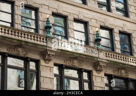 1907 Ditson Building an der E. 34th Street, NYC, USA Stockfoto