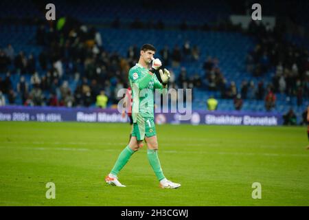 Madrid, Spanien. Oktober 2021. Real Madrid C.F., während der LaLiga Santander Runde 11 gegen Club Atletico Osasuna in Santiago Bernabeu. (Foto: Ivan Abanades Medina Credit: CORDON PRESS/Alamy Live News Stockfoto