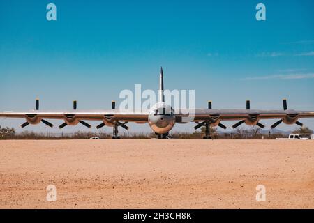 Ein pensionierter Convair B-36 Peacemaker im Pima Air & Space Museum, Arizona, USA. Es ist das größte in Serie produzierte Kolbenflugzeug, das jemals gebaut wurde Stockfoto