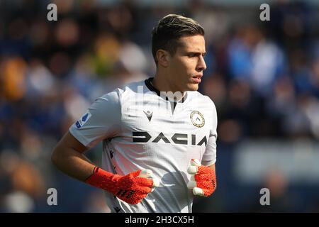 Bergamo, Italien, 24. Oktober 2021. Marco Silvestri von Udinese Calcio während des Spiels der Serie A im Gebiss Stadium, Bergamo. Bildnachweis sollte lauten: Jonathan Moscrop / Sportimage Stockfoto