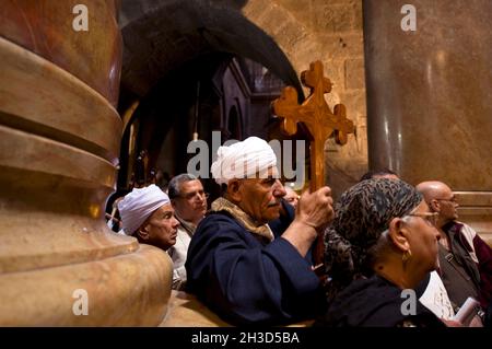 ISRAEL. JERUSALEM. UNESCO-WELTKULTURERBE. ORTHODOXE KARWOCHE. KARFREITAG. VIA DOLOROSA IN DER ALTSTADT Stockfoto