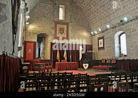 Schloss Palast von Peñíscola in der Provinz Castellón, Bundesland Valencia, Spanien Stockfoto