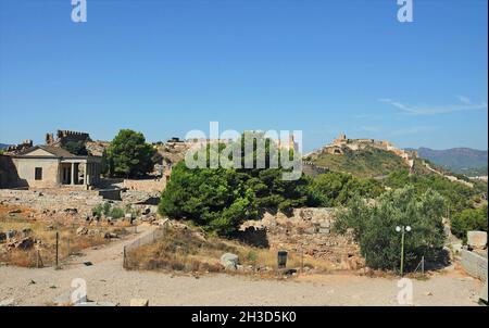 Das Schloss von Sagunto befindet sich in der Provinz Valencia, Valencia, Spanien Stockfoto