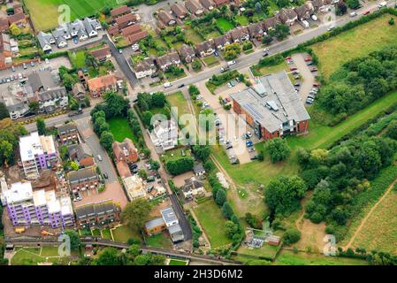 Luftaufnahme von Wilford in Nottingham Nottinghamshire England Stockfoto