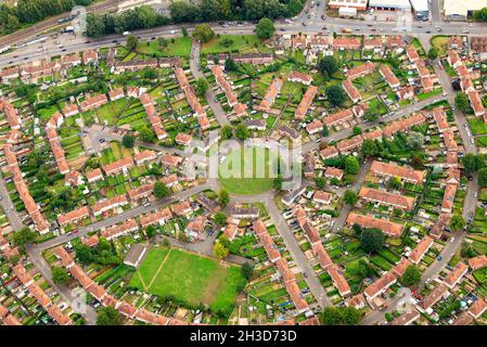 Luftaufnahme von Bulwell Nottinghamshire England UK Stockfoto