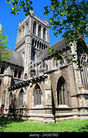 Blick auf die St. Pauls Kirche auf die St Paul's Square, Burton upon Trent, Staffordshire, England, UK, Westeuropa. Stockfoto