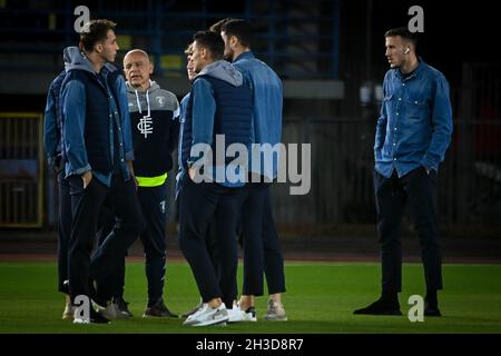 Empoli, Italien. Oktober 2021. Warm up Empoli während Empoli FC vs Inter - FC Internazionale, Italienische Fußballserie A Spiel in Empoli, Italien, Oktober 27 2021 Quelle: Independent Photo Agency/Alamy Live News Stockfoto