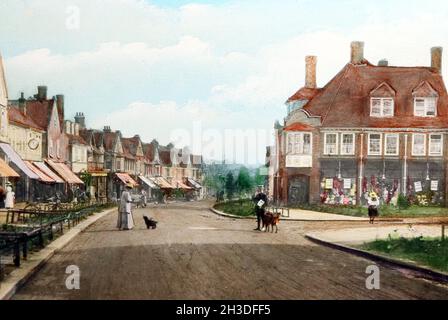 Leys Avenue, Letchworth Garden City, Anfang des 20. Jahrhunderts Stockfoto