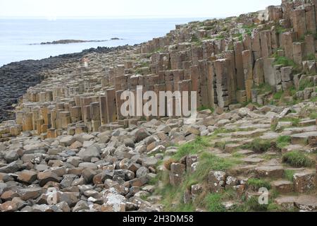 Blick auf Giant's Causeway, Nordirland Stockfoto