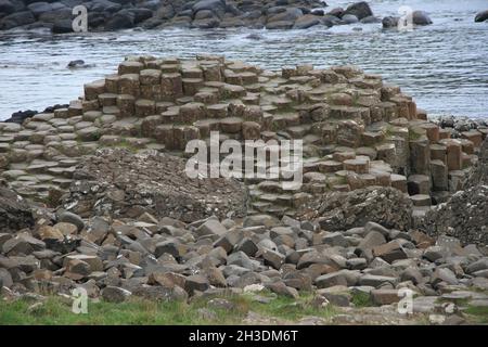 Blick auf Giant's Causeway, Nordirland Stockfoto