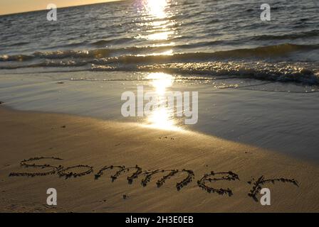 „Sommer“ (Sommer) am Strand, Australien Stockfoto