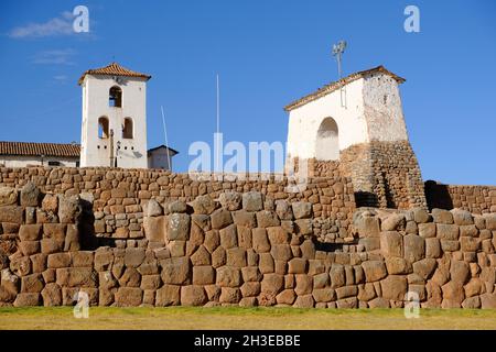 Peru Archäologische Stätte Chinchero - Centro Arqueologico de Chinchero - Ruinen in Chinchero Stockfoto