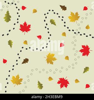 Fußabdrücke von wilden Tieren Stock Vektor