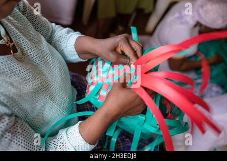Kenianische Landschaften, Landschaften, Bauern, Bauernhöfe Details Panoramic Scenic Views, magische Tembea Zuru Entdecken Sie Entdeckungsdetails, Landwirtschaft, Agribusiness, s Natu Stockfoto